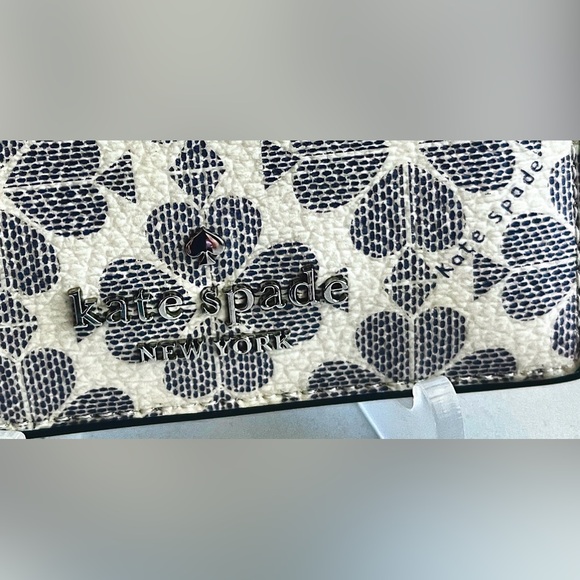 kate spade leather Spade flower Card holder double sided NWT - Picture 3 of 11